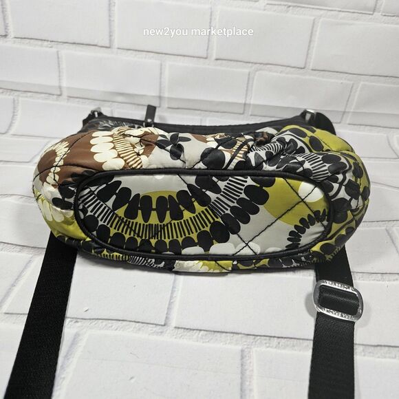 2 Vera Bradley Cocoa Moss Crossbody Shoulder Bag Floral Paisley w/ Frannie purse - Picture 9 of 16
